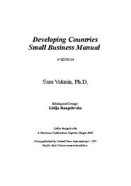 Developing Countries Small Business Manual