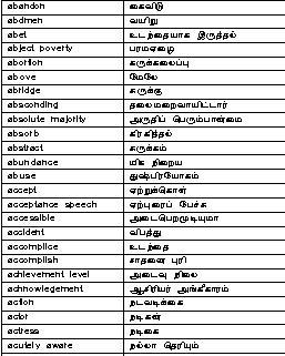  Tamil Dictinoary
